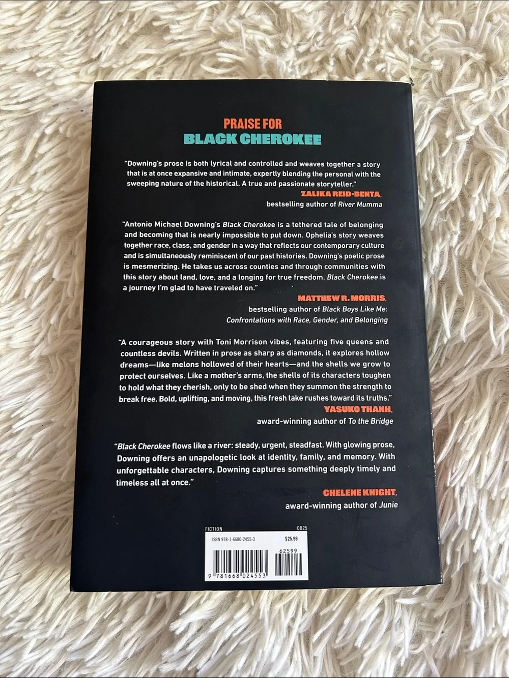 Antonio Michael Downing BLACK CHEROKEE - Black & Teal Cover, like new - Picture 2 of 4